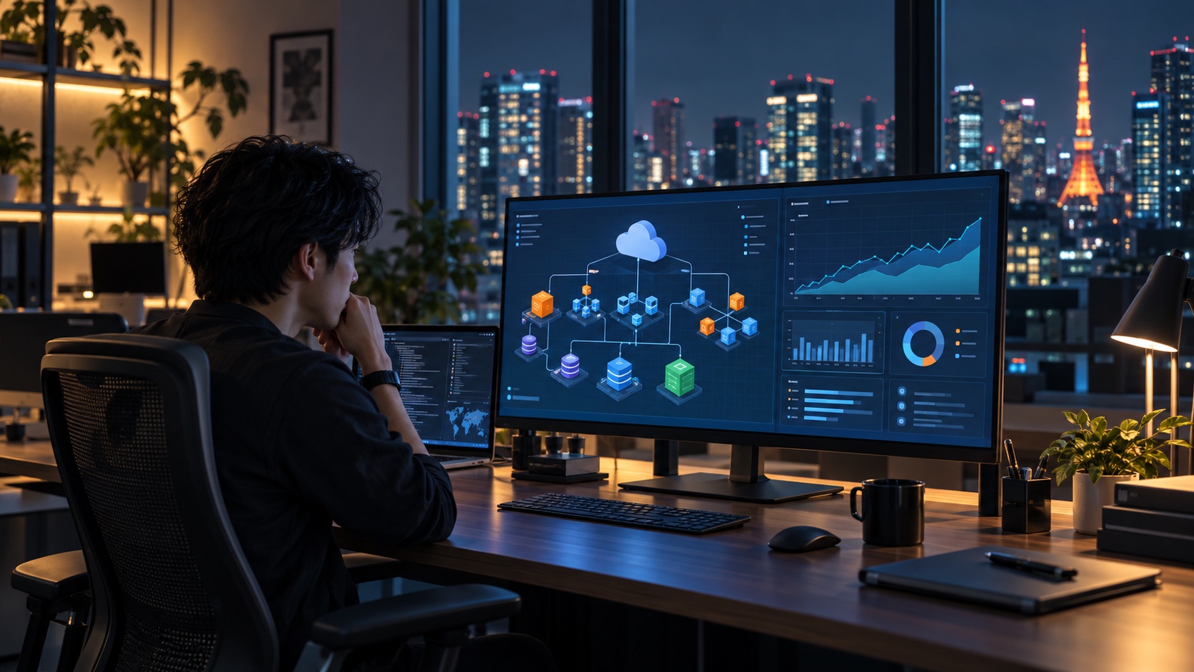 Illustration representing AWS 雲端成本優化