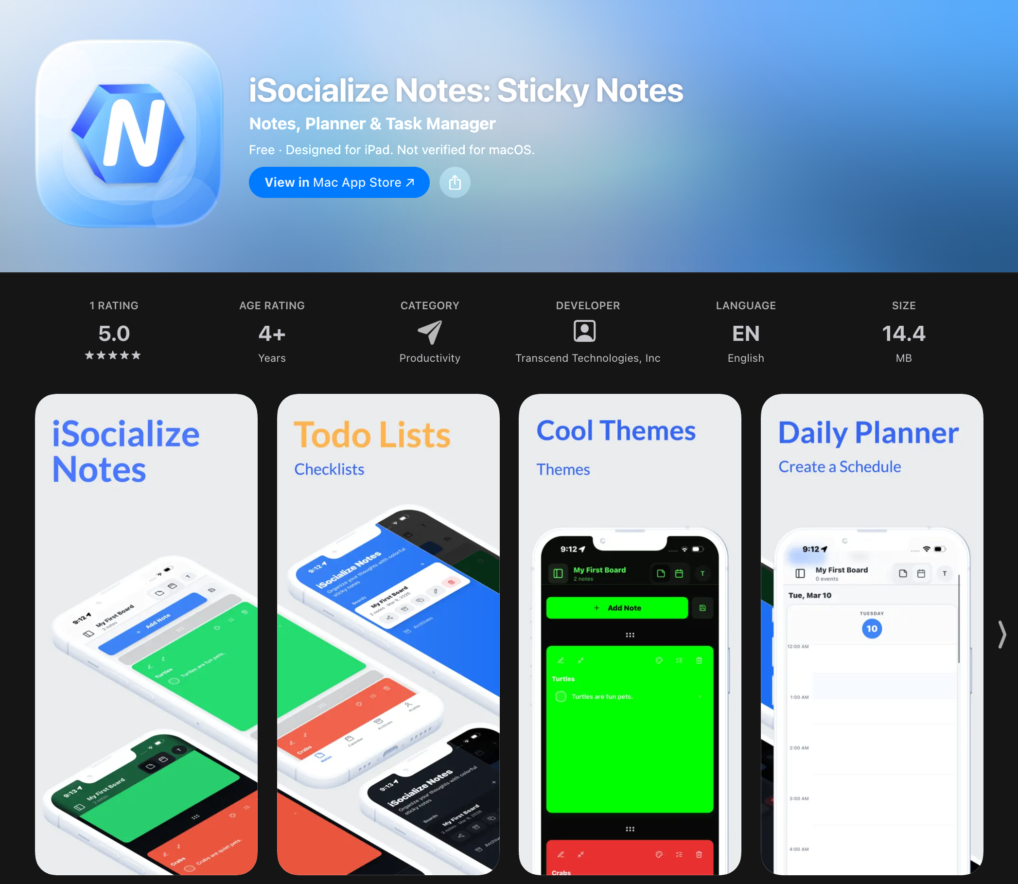 iSocialize Notes: Sticky Notes 項目案例